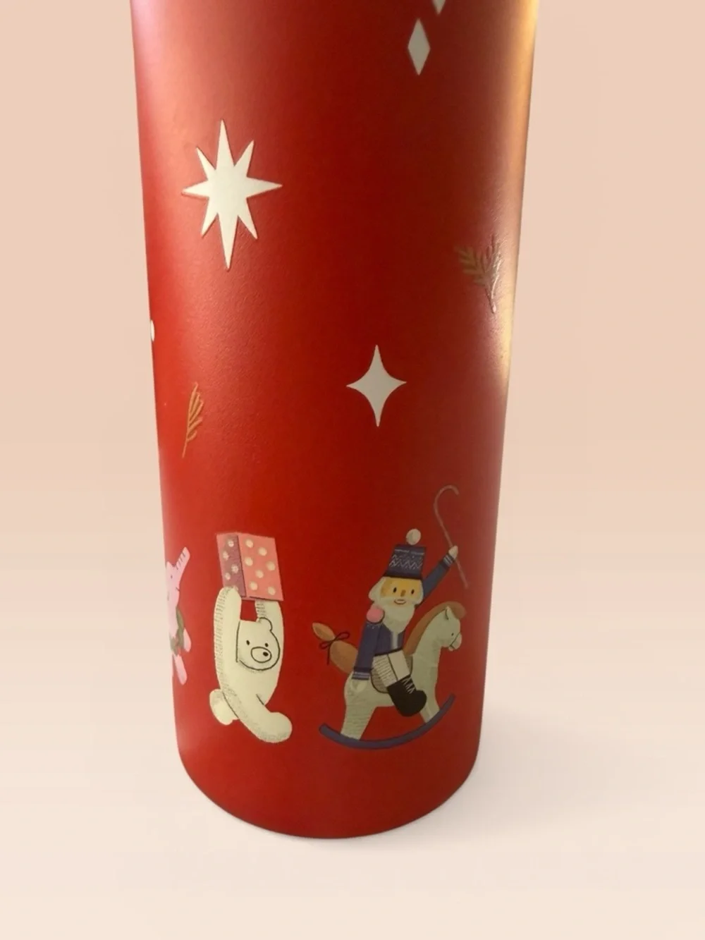 Starbucks Stava Holiday 2022 Stainless Steel Bottle Tumbler, 16.6 fl oz